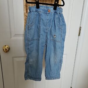 Free W Bundle Kids Light Blue Elastic Waist Jeans, Play Condition